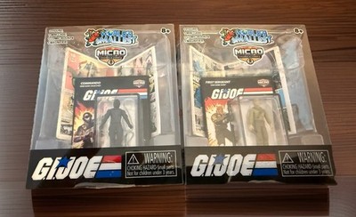 NEW World's Smallest Machine Gunner G.I. Joe Micro Action Figure Comic Set Of 2