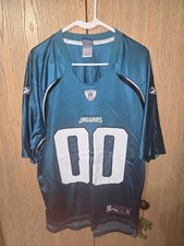 VTG Reebok NFL Equipment Jacksonville Jaguars Teal Jersey Size Medium 00...