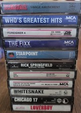 Vintage Rock And More Cassette Tapes Lot Of 11