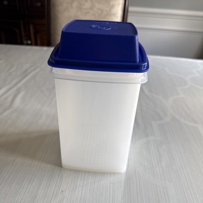 Tupperware 3 Piece Pickle Keeper Lid Clear Blue 1562 1561 1560 USA Vintage New