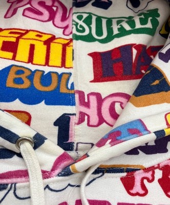 Hysteric Glamour × SUPREME Text Hooded Sweatshirt Size: M White