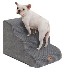 Made4Pets Dog Stairs Ramp for Small Dogs, 3-Step Dog Steps for Bed Couch Sofa...