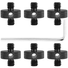 Upgraded 1/4 Male To 1/4 Male Threaded Tripod Screw Adapter Standard Converter