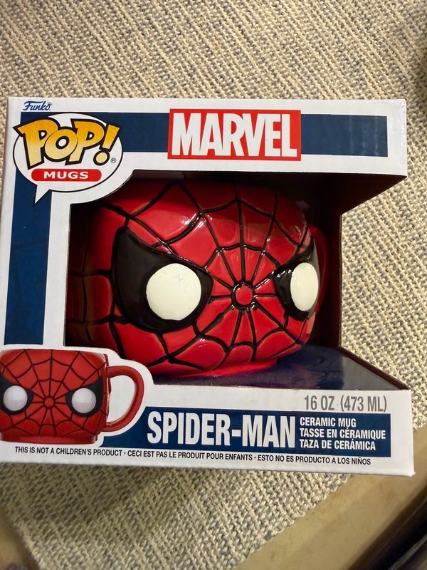Funko Pop Marvel Spider-Man Ceramic Mug 16oz Red New in Box