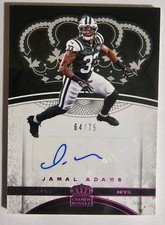 2017 Panini Preferred Crown Royale Rookie Pink # /75 Jamal Adams Auto jets