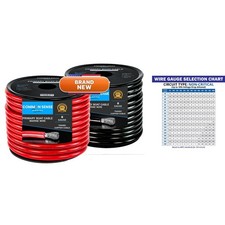 Common Sense Marine 8 Gauge Primary Boat Cable 18 ft Tinned Oxygen-Free Copper
