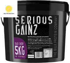 - SERIOUS GAINZ Whey Protein Powder 5Kg - Weight Gain, 11.16 per kilo