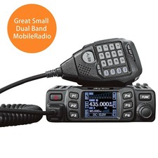 Anytone Dual Band UHF Mini Car Mobile Radio Ham Transceiver PTT Walkie Talkie