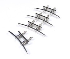 5 Inch Dock Cleats for Boat Cleat Tie Off Stainless Steel with Fasteners 4 Packs