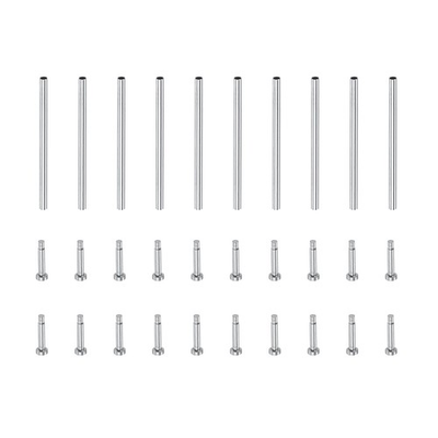 #ad 18mmx1mm Stainless Steel Tube Friction Pins Watch Strap Pressure Bars Pin 10Pcs $15.12
