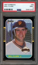 1987 Donruss #66 Will Clark RC MINT PSA 9 San Francisco Giants 2103