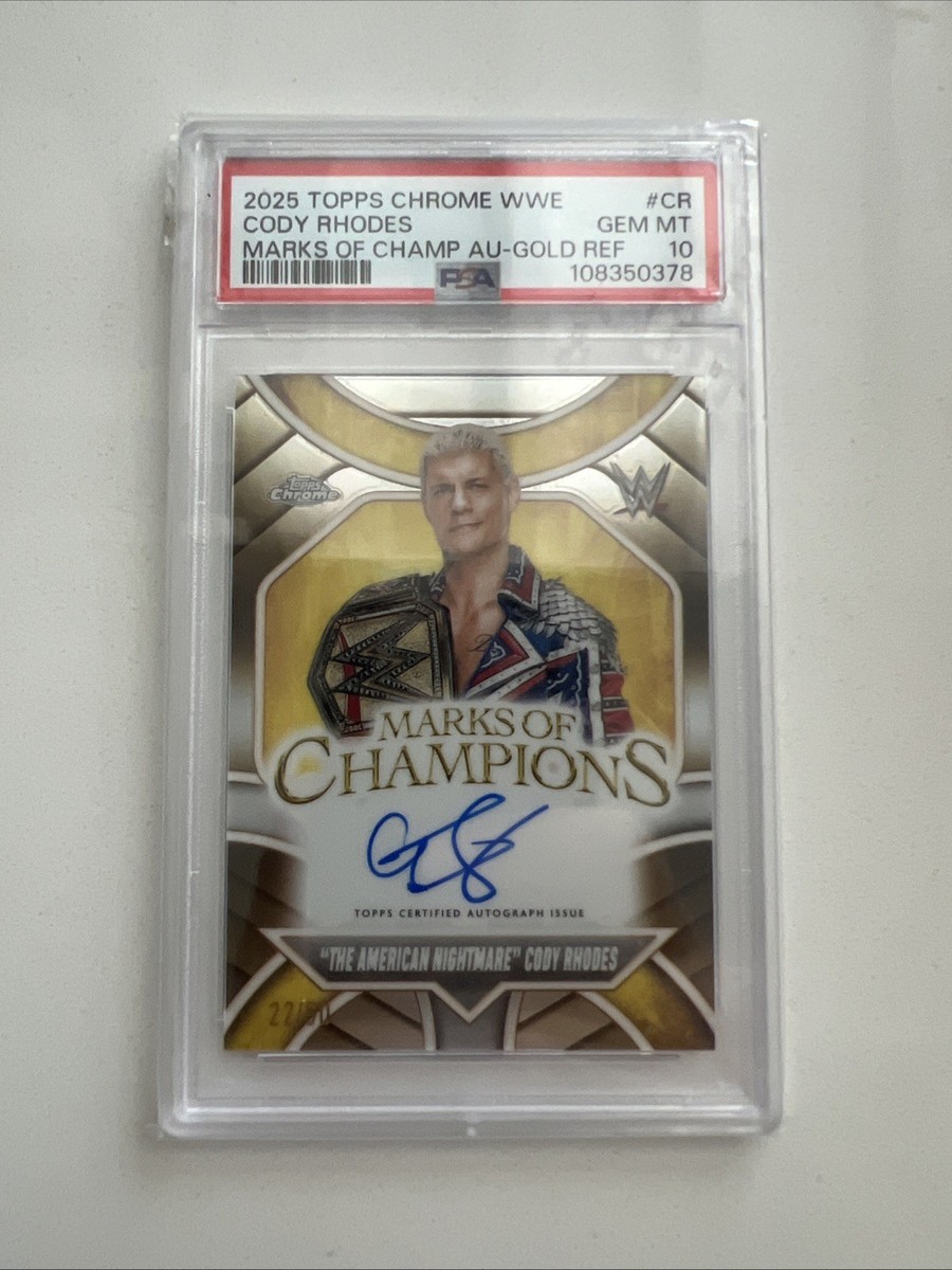 2025 Topps Chrome WWE - Marks of Champions Autographs Cody