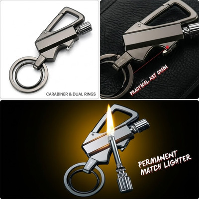 Permanent Match Infinity Lighter w/ Multitool Keychain Bottle Opener for Men usa