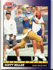 Scott Miller 1991 Score Football UCLA Bruins