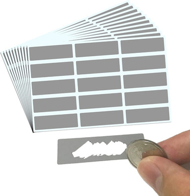 150 Stück - Rubbelaufkleber Rubbellose Selber Machen, Scratch off Sticker - 48 X