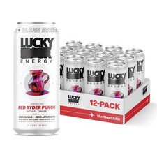 Sugar Free Energy Drinks 16 Fl Oz Cans 12-Pack Healthy Energy Drink. Red Ry...