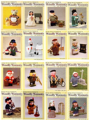 COMPLETE SET OF 25 WOOLLY WOTNOTS KNITTING PATTERNS ON CD
