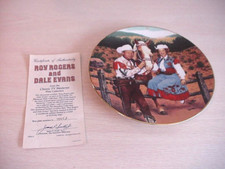 ROY ROGERS-DALE EVANS COLLECTOR PLATE- HAMILTON CLASSIC TV WESTERNS 1990