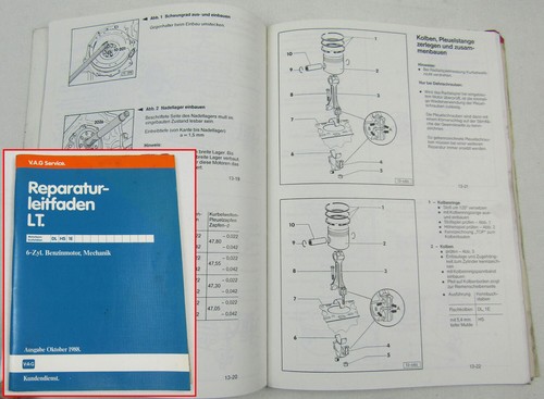 VW LT1 2,4L 6 Zyl Motor Zylinderkopf DL HS 1E 3 Reparaturleitfaden 1983 - 1993