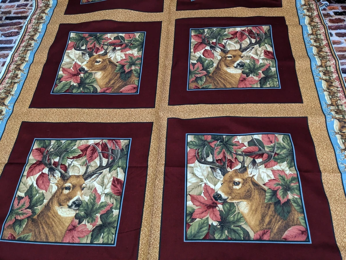 Deer Themed Quilt Fabric