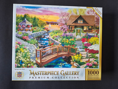 Puzzle US Import Spring on the Shore 1000 Master Pieces Sammlung Paket