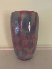 Royal Haeger Royal Hickman 7 1/2” Vase Blue/Pink