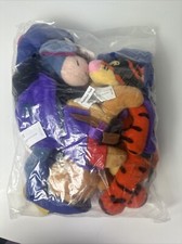 Disney Bean Bag Plush MUSKETEER Eeyore Tigger  Pooh Bear New Sealed