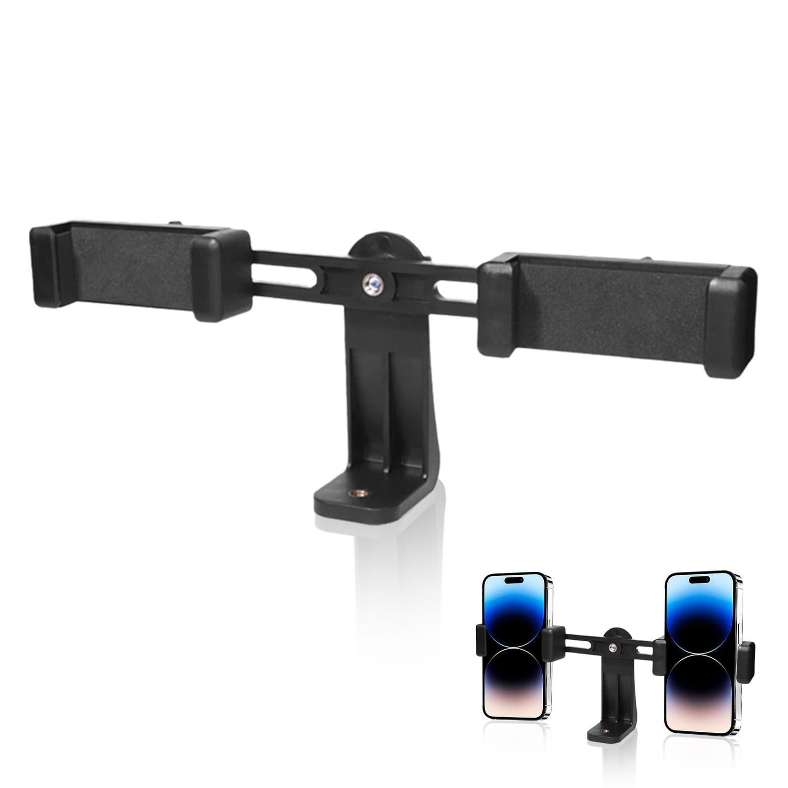 Phone Tripod Mount, Universal Tripod Cell Phone Holder Adjustable Phone Mount...