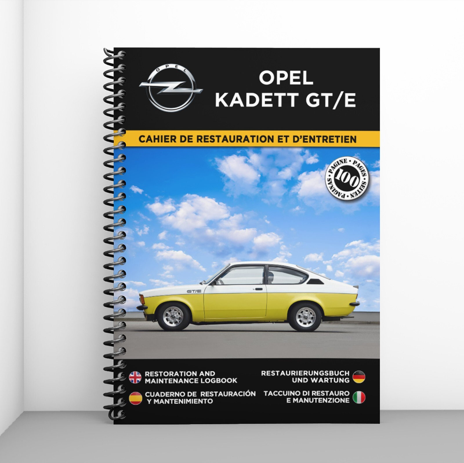 Carnet entretien Opel Kadett GTE manuel de suivi restauration auto ancienne