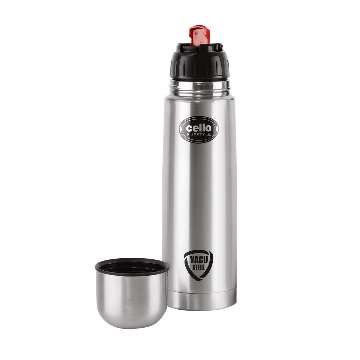Cello Flipstyle Stainless Steel Vacuum Insulated Flask with Flip