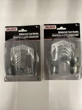 Tool Bench Hardware 5 Pack Universal Metal Tool Hook Hanger W/ Screws Lot X 2