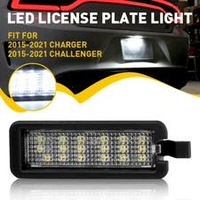 White LED License Plate Tag Lamp Light for 2015-2022 Dodge Charger & Challenger