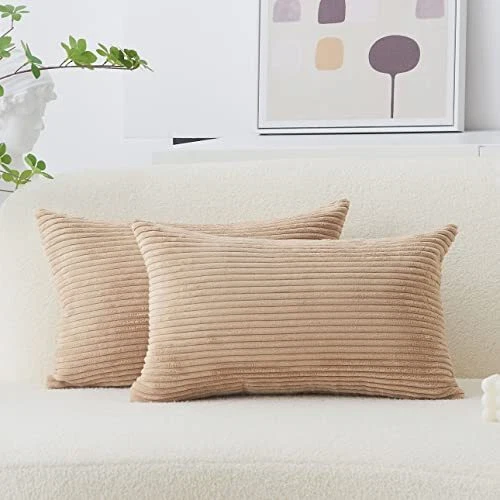 Taupe throw pillow clearance covers