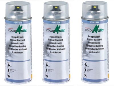 3x 400ml ColorMatic Beispritzlack Spotblender Spotrepair 114229 4048500114229