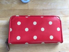 Cath Kidston New Large Wallet Purse Red Polka Dot