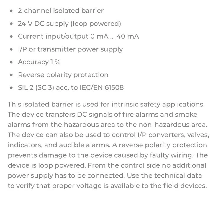 Pepperl + Fuchs KFDO-CS-Ex2.52 K-System Analog Isolators - Image 2 of 4