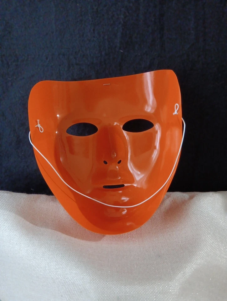 Orange Robot Mask Adult Unisex - Image 2 of 2