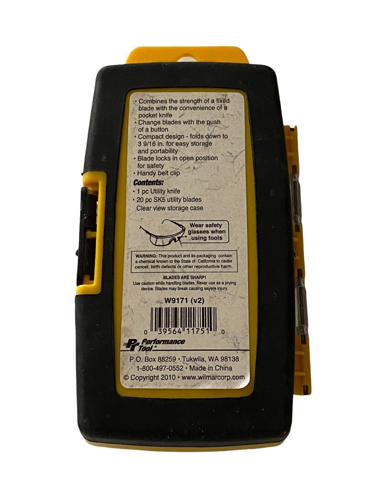 Performance Tool W9171  21pc Folding Utility Knife Set W9171 - New