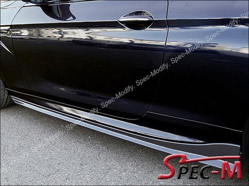 Faldas laterales de fibra de carbono estilo 3D extensión labial para BMW F12 F13 M6 solamente - Imagen 3 de 3