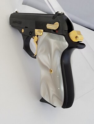 Bersa Thunder Firestorm 22 380 Pistol Grips in White Pearl Acrylic