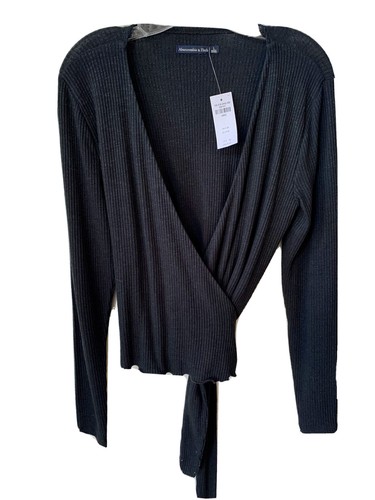 Nwt Abercrombie Fitch Women Lg Black 