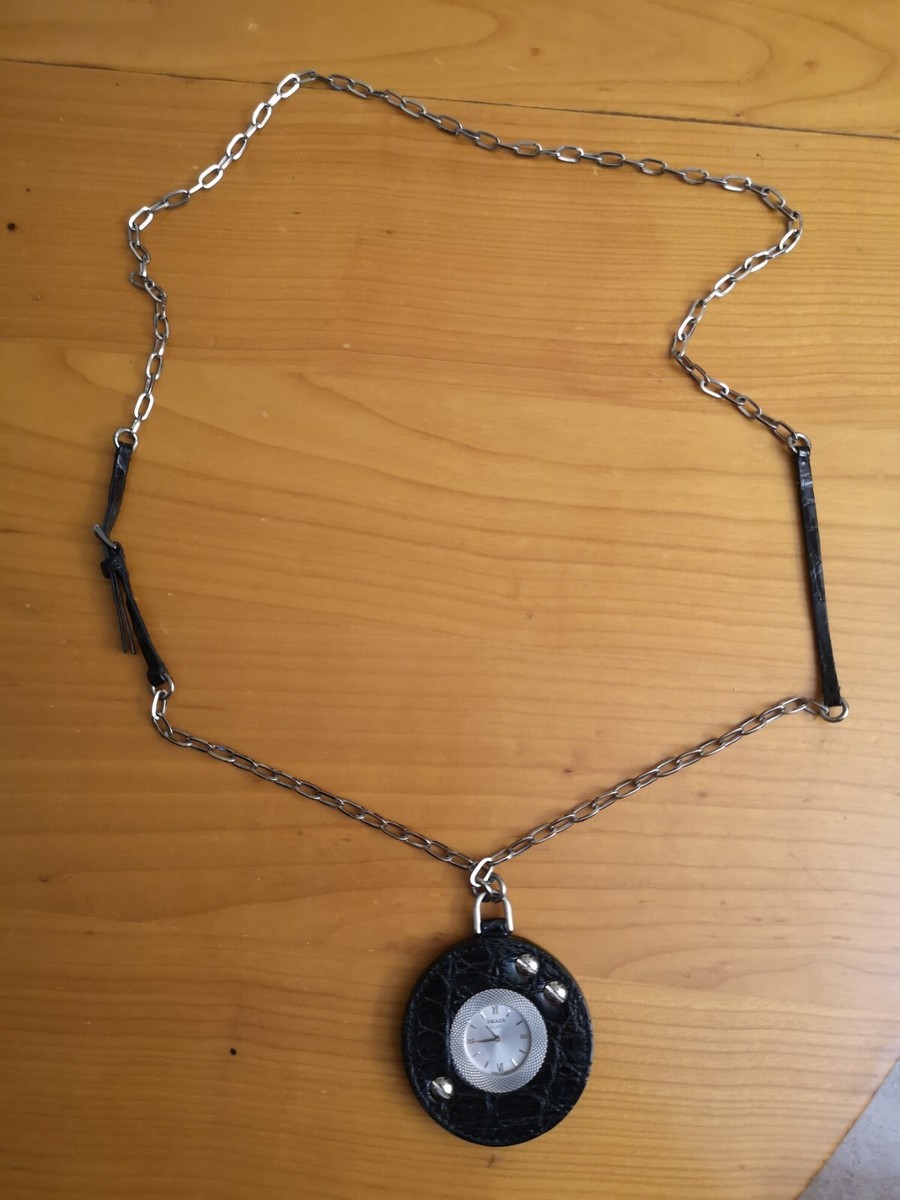Genuine Prada pendant watch. Prada necklace watch/swiss made | eBay main image 2