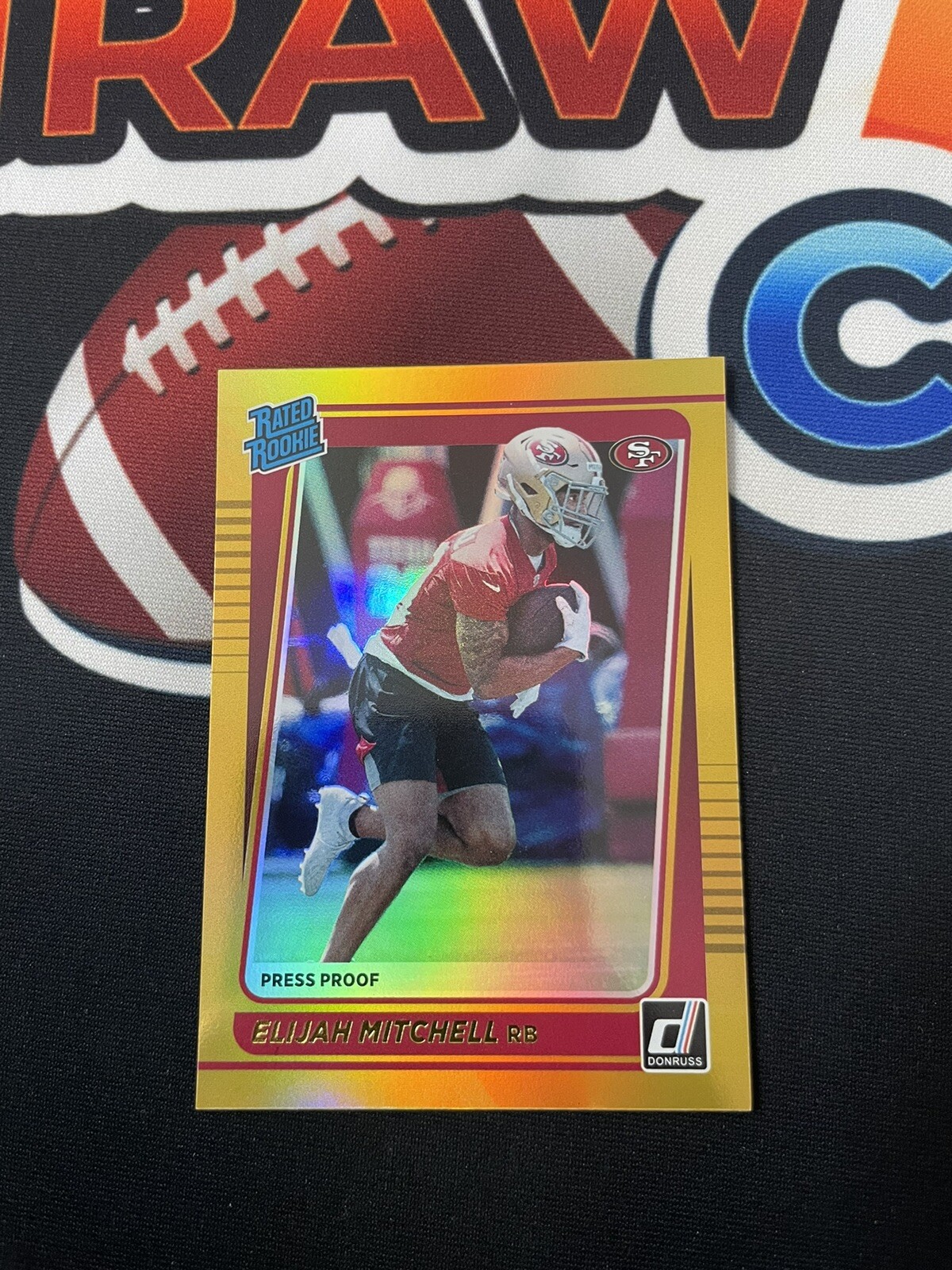 Elijah Mitchell 2021 Donruss Press Proof Premium Gold RC #312 49ers