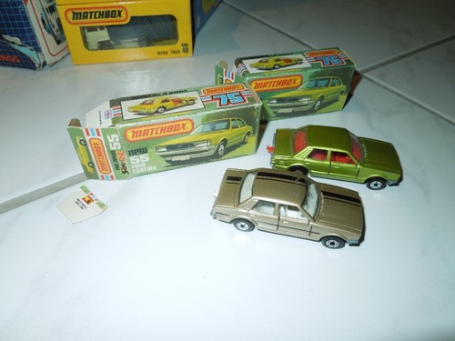 Matchbox 2x Nr 55 Ford Cortina mit orig Schachtel!
