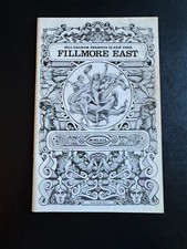 Fillmore East Concert Program - Oct 20-25, 1969 The Who Tommy Rock-Opera