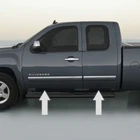 CHROME SIDE DOOR TRIM ROCKER PANEL MOLDING PACKAGE For CHEVY SILVERADO 07-13