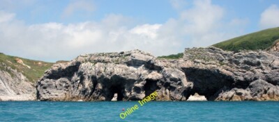 Foto 6x4 außerhalb Treppenloch West Lulworth Von hier aus die drei Brüche i c2014
