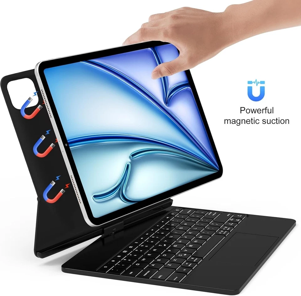 SENGBIRCH Magic Keyboard Case for iPad Air 13" (M3) 2025 - UK Layout Magic 360° - Image 3 of 4