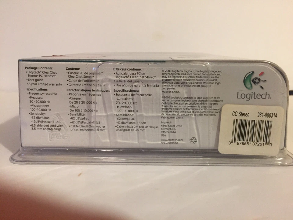 Logitech Adjustable Clear Chat Stereo PC Headset W/ Rotating Microphone - Image 4 of 4