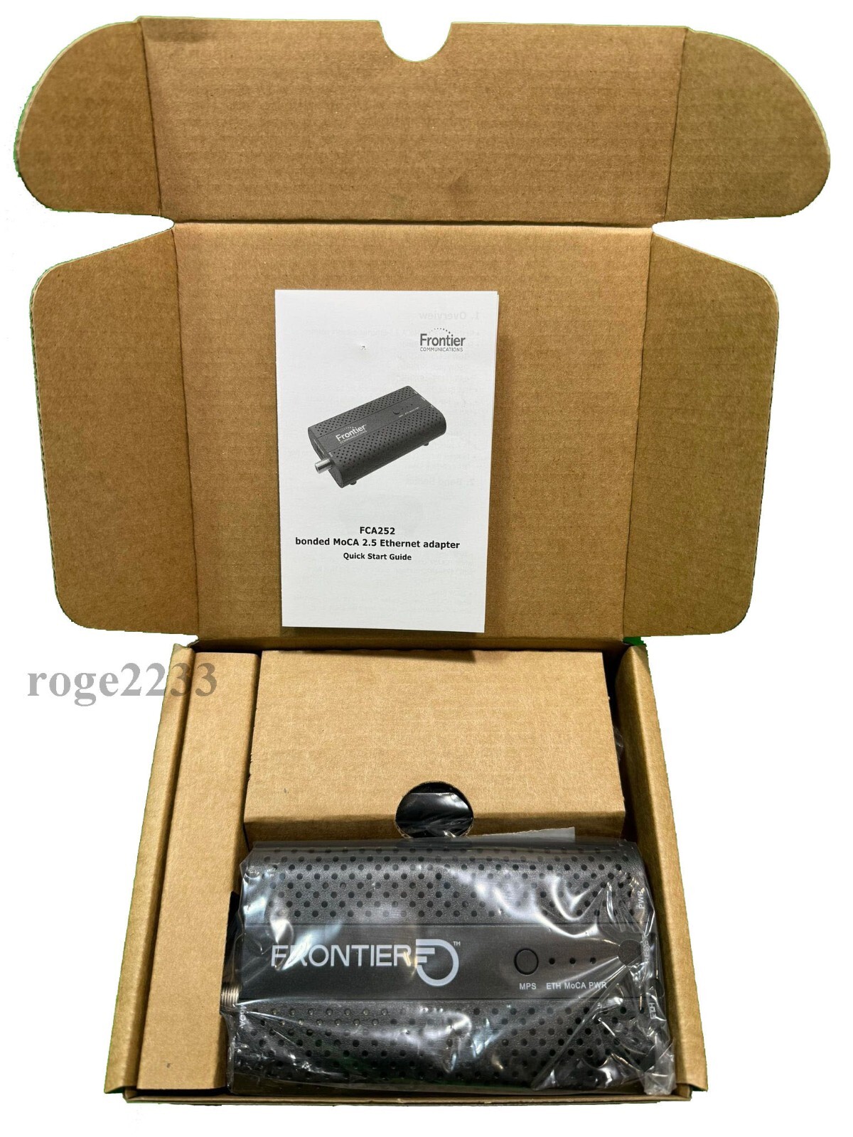 4 CONFEZIONI - FRONTIER FCA252 Adattatore Di Rete Ethernet MoCa 2.5 - Foto 6